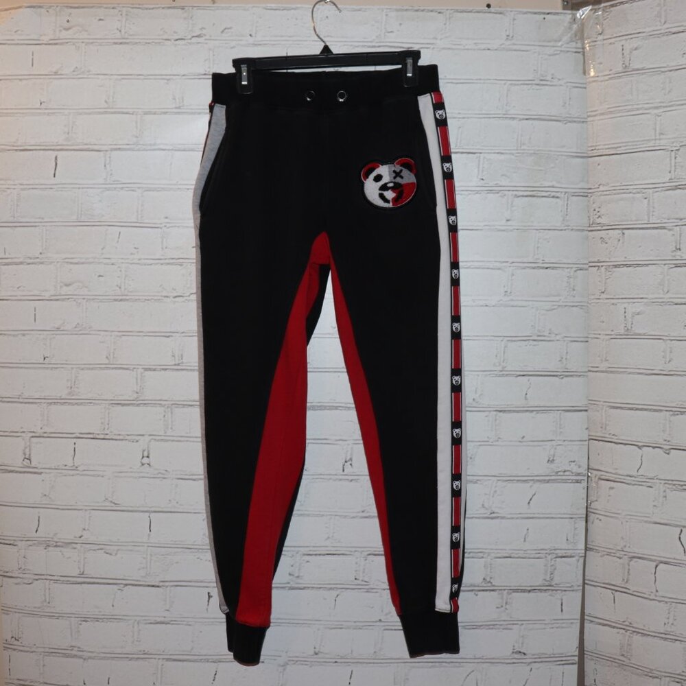 ⚫ Focus Jeans Jogger Pants · Women’s Small · Panda Stripe Design